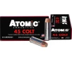 Atomic Ammunition Defense  45 Colt 250 grain Jacketed Hollow Point Brass Cased Pistol Ammo 50 Rounds CART-45CLT-250GR-DEF