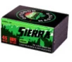 Sierra Outdoor Master 45 Auto Ammunition SRAA880029 185 Grain Jacketed Hollow Point 20 Rounds