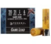 Federal 20 Gauge Ammunition Game-Shok H2006 2-3 4 6 Shot 7 8oz 1210 FPS Case of 250 Rounds