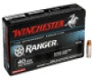 Winchester 40 S W Ammunition Ranger RA40B 180 Grain Bonded Jacketed Hollow Point 50 Rounds