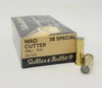 Sellier   Bellot 38 Special Ammunition SB38B 148 Grain Wadcutter 50 Rounds