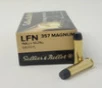Sellier   Bellot 357 Magnum Ammunition SB357L 158 Grain Lead Flat Nose 50 Rounds