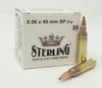 Sterling 5 56x45mm NATO Ammunition STRLG55655SP 55 Grain Soft Point 30 Rounds