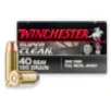 Winchester 40 S W Ammunition W40SWLF 120 Grain Zinc Core Full Metal Jacket 50 Rounds