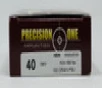 Precision One 40 S W Ammunition PONE81 180 Grain Full Metal Jacket CASE 1000 Rounds