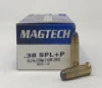 Magtech 38 Special  P Ammunition 38N 158 Grain Semi Jacketed Soft Point Flat Nose 50 Rounds