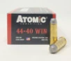 Atomic 44-40 Win Ammunition Cowboy Action ATOM00445 200 Grain Lead Round Nose Flat Point 50 Rounds