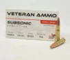 Hyperion Veteran Ammo 300 AAC Blackout Ammunition Subsonic HMBX300BLK22050 220 Grain Full Metal Jacket 50 Rounds