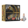 Federal Premium 32 Auto Ammunition Personal Defense P32HSD1 68 Grain Hydra Shok Deep Jacketed Hollow Point 20 Rounds