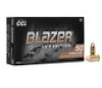 CCI 9mm Ammunition Blazer Reduced Recoil CCI5296 100 Grain Full Metal Jacket 50 Rounds