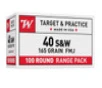 Winchester 40 S W 165 gr Full Metal Jacket Value Pack 500 rounds