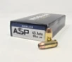 Nosler 45 ACP Ammunition Assured Stopping Power NOS51271 185 Grain Jacketed Hollow Point 50 Rounds