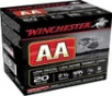 Winchester 20 GA FeatherLite AA 2 3 4  7 8 oz  8 shot AA20FL8 Low Recoil 980fps 250 rounds