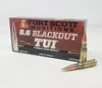 Fort Scott Munitions 8 6mm Blackout Ammunition Tumble Upon Impact FSM86BLK235SCV1 235 Grain Solid Copper Spun 20 Rounds