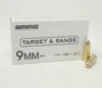 Ammo Inc 9mm Ammunition Target   Range AI9115FMJ-TR50 115 Grain Full Metal Jacket CASE 1000 Rounds