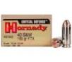 Hornady Critical Defense 40 S W  165 gr  FTX  H91340  20 rounds
