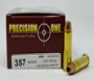 Precision One 357 Magnum Ammunition 158 Grain XTP Hollow Point 50 Rounds