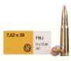 Sellier   Bellot 7 62x39mm Ammunition SB76239A 124 Grain Full Metal Jacket 20 Rounds