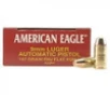 Federal American Eagle 9mm FMJ Flat Point 147 Grain CASE 1000 rounds