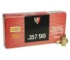 Fiocchi 357 Sig Ammunition FI357SIGAP 124 Grain Full Metal Jacket TC 50 Rounds