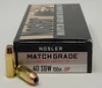 Nosler Match Grade 40 S W Ammunition NOS51181 150 Grain Jacketed Hollow Point 50 Rounds