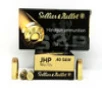Sellier   Bellot 40 S W Ammunition SB40C 180 Grain Jacketed Hollow Point 50 Rounds