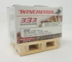 Winchester 22 LR Ammunition 22LR333HP 36 Grain Hollow Point on OL Mini Wooden Pallet 333 Rounds