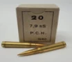 Greek 1940 s Surplus 8mm Mauser Ammunition AM8001 198 Grain Lead Core Full Metal Jacket 20 Rounds