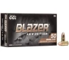 CCI Blazer Brass 9mm Ammo 115 Grain FMJ 50 rd box - 5200