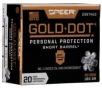 Speer Gold Dot Short Barrel 180 gr Hollow Point  40 S W Ammo  20 box - 23974GD