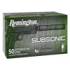 Remington Subsonic 147 gr Flat Nose Enclosed Base 9mm Ammo  50 box - S9MM9