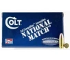 Colt DT Defense  National Match 124 gr Full Metal Jacket 9mm Ammo  50 box - 9M124FMJCT