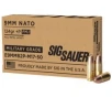 SIG Sauer Elite Ball 9mm  P Ammo 124 Grain FMJ  50rds