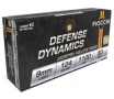 Fiocchi Defense Dynamics 9mm 124gr JHP Ammo  50 rds - 9APBHP