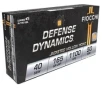 Fiocchi Defense Dynamics  40 S W 165gr Jacketed Hollow Point Ammo  50rds - 40SWC