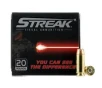 Ammo Inc Streak 180 gr Jacketed Hollow Point  40 S W Ammo  20 box - 40180JHPSTRK
