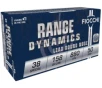 Fiocchi Shooting Dynamics 158 gr Lead Round Nose  38 Spl Ammo  50 box - 38C