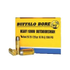 Buffalo Bore Outdoorsman 10mm Auto 220 grain Hard Cast Flat Nose Handgun Ammo  20 Box - 21C 20