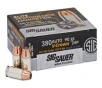 Sig Sauer 380 Auto 90gr V-Crown JHP Ammunition  50 rounds - E380A1-50