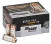 Sig Sauer 357 SIG 125GR V-Crown JHP Ammunition  50 rounds - E357S1-50
