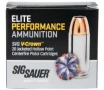 Sig Sauer 40 S W 165gr JHP V-Crown Elite PErformance Ammunition 20rds - E40SW1-20