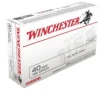 Winchester USA 40 S W 180gr FMJ Ammunition 50rds - Q4238