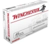 Winchester USA 45 Auto ACP 230 JHP Ammunition 50rds - USA45JHP