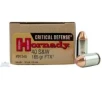 Hornady 40 S W 165gr FTX Critical Defense Ammunition 20rds -91340