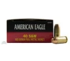 American Eagle 40 S W Ammo 165 Grain FMJ 50rds - AE40R3