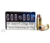 Cor-Bon 45 Auto ACP P 230gr JHP Ammunition 20rds - SD45230 20