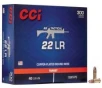 CCI  22 Long Rifle 40gr Copper Plated RN AR Tactical Ammunition 300rds - 956