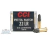 CCI  22 Long Rifle 40gr LRN Pistol Match Ammunition 50rds - 0051