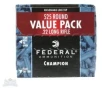 Federal .22 Long Rifle 36gr Copper Plated HP Champion Ammunition, 525 Rounds - 745