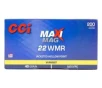 CCI  22 WMR Maxi Mag 40gr JHP Ammunition 200rds - 958